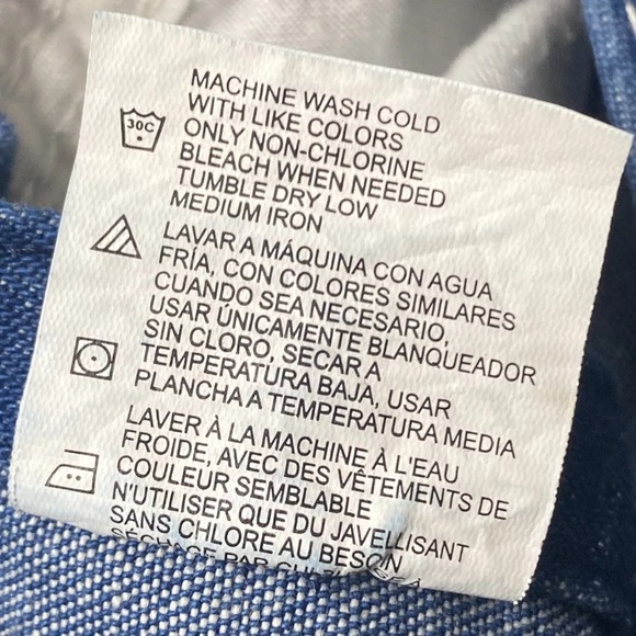 Liberty Overalls Mens 38x25  Blue Jean Denim Bibs Carpenter Farmer Workwear - Picture 10 of 10